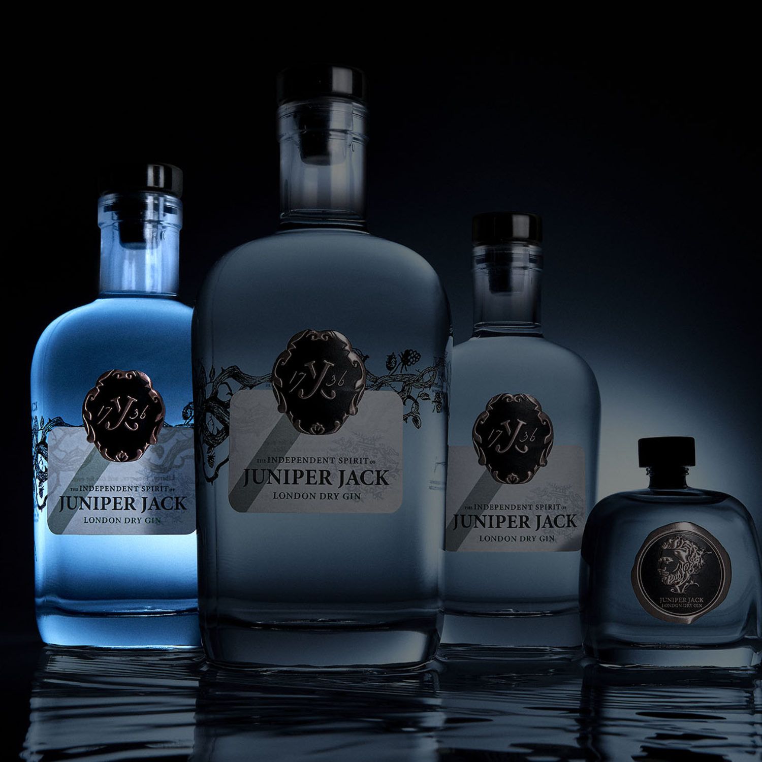 Flaschen JUNIPER JACK London Dry Gin