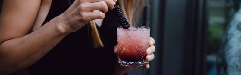 Bramble mit Brombeere