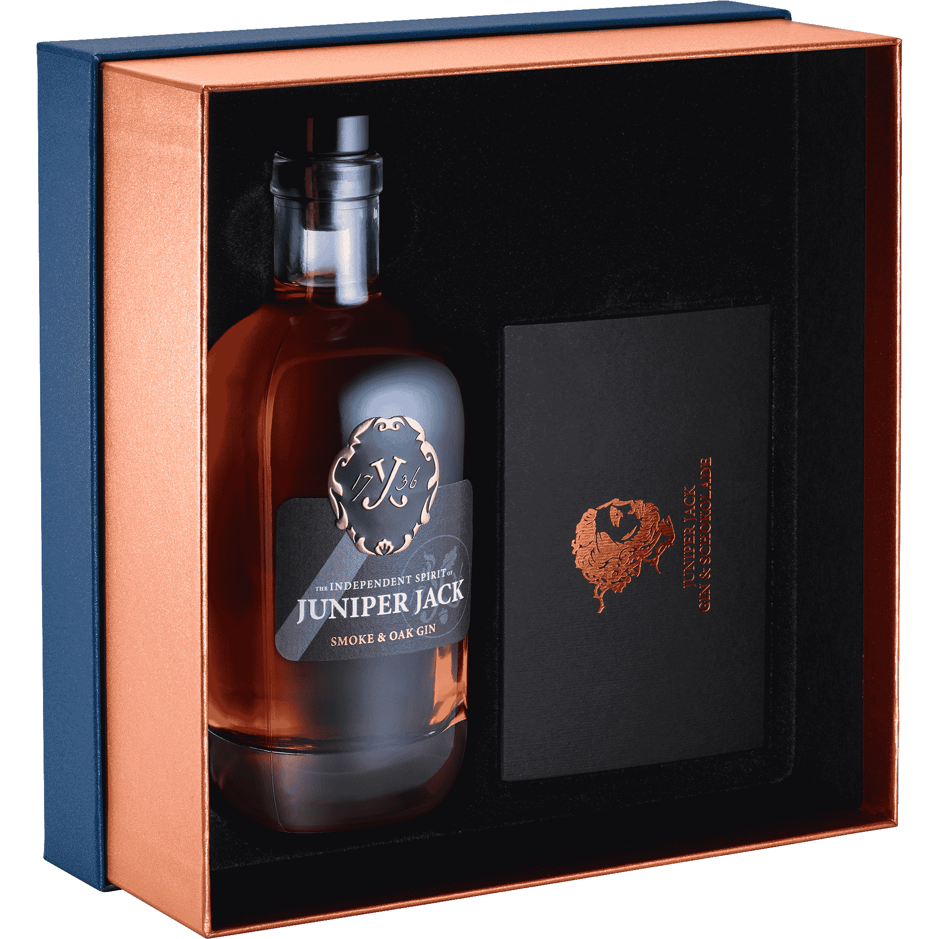 Premium Smoke & Oak Gin und Schokolade Set