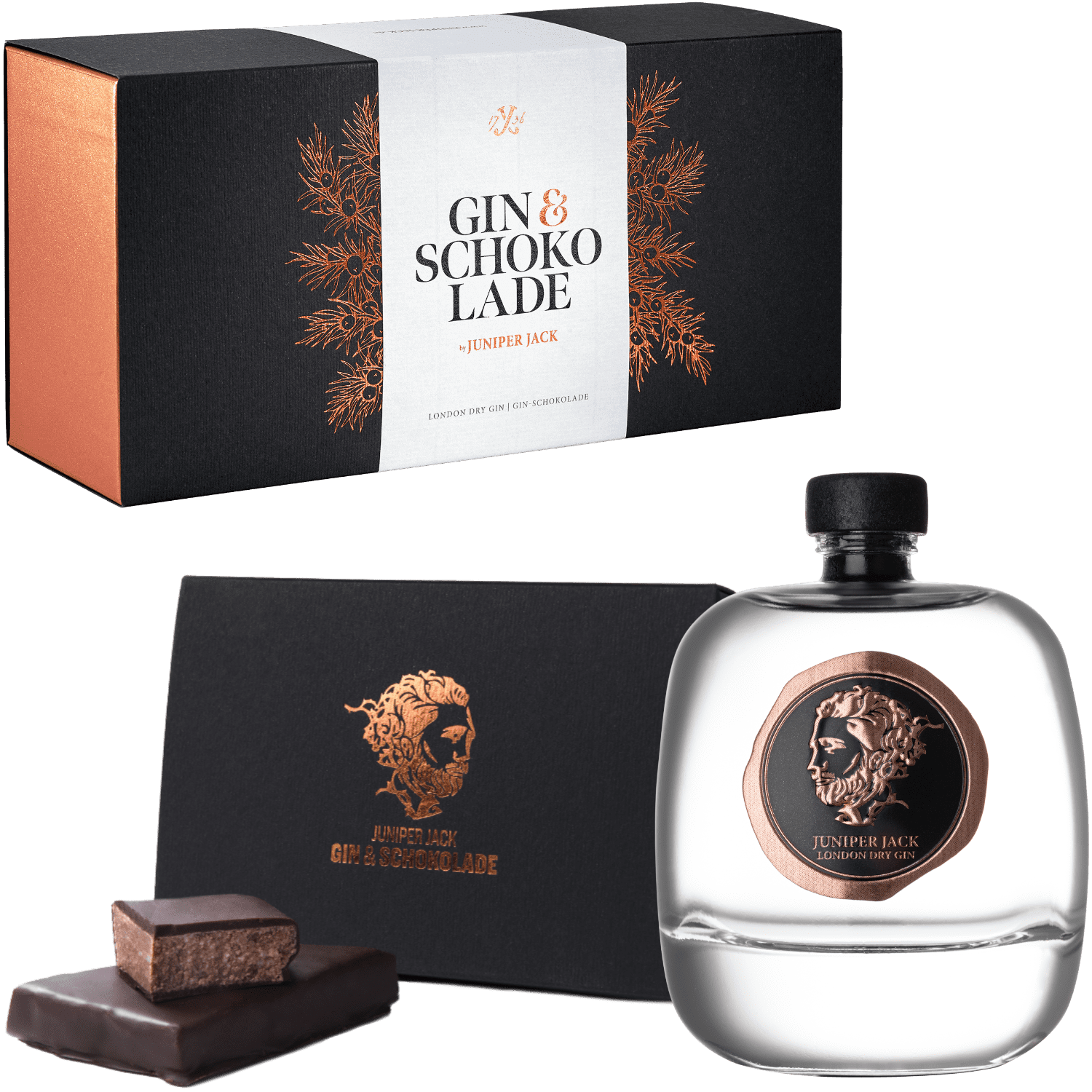Geschenkset - Gin & Schokolade - 100 ml/100g