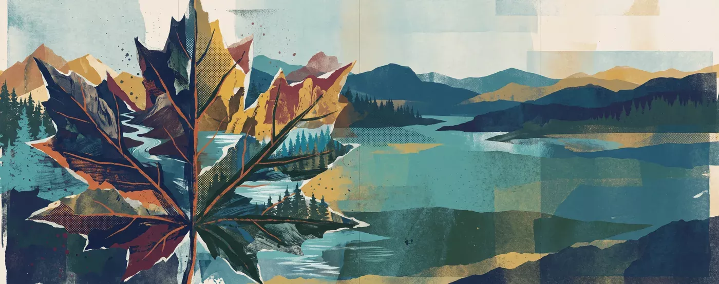Panorama-Illustration Maple Harbour