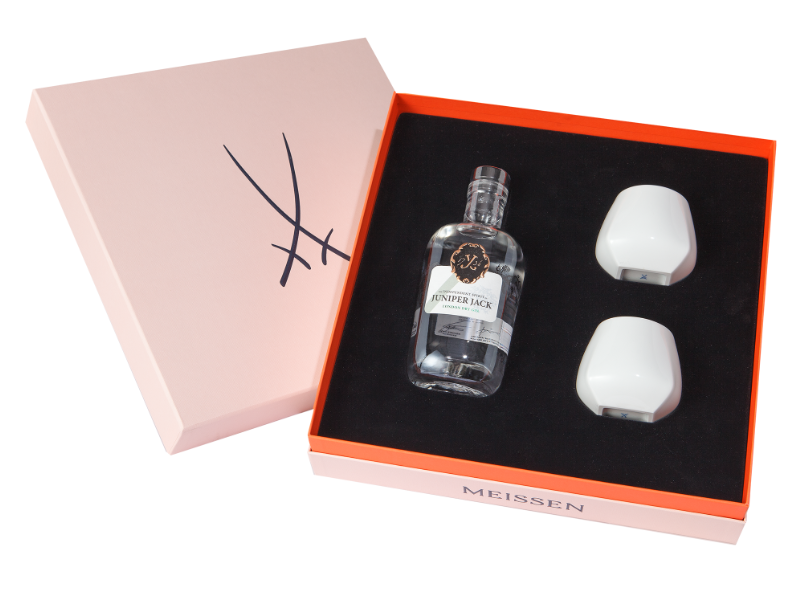 MEISSEN Porzellan-Set Gin & Cherry in rosa Box