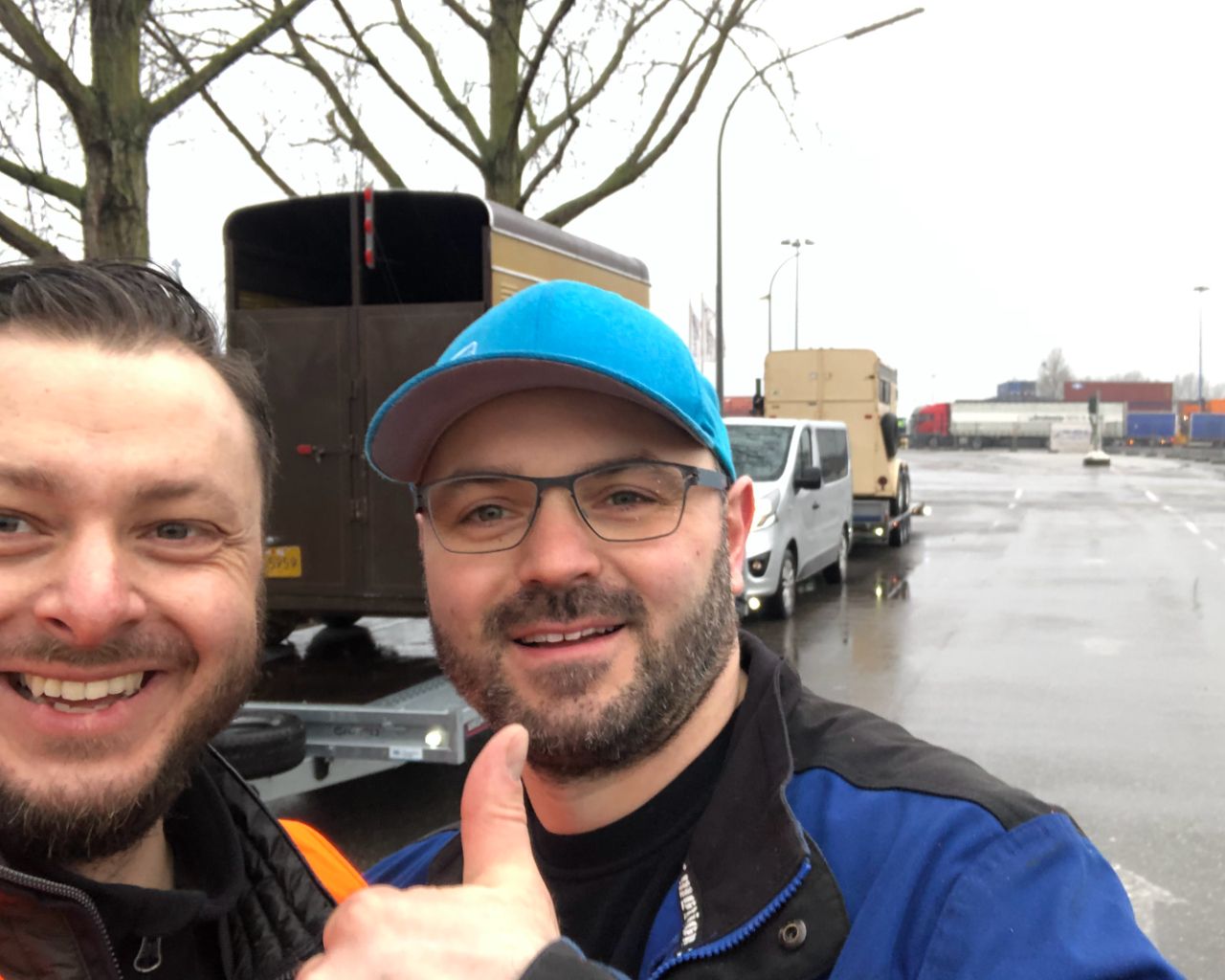 Selfie bei der Abholung