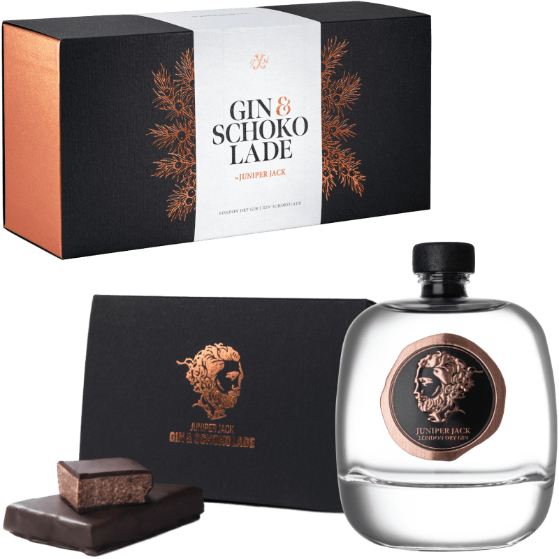 Geschenkset Gin und Schokolade